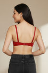 Zivame Push-Up Wired Medium Coverage T-Shirt Bra - Sundried Tomato — thumbnail 2